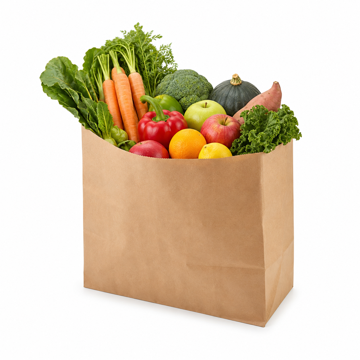 Harvest Bag filled with fresh produce