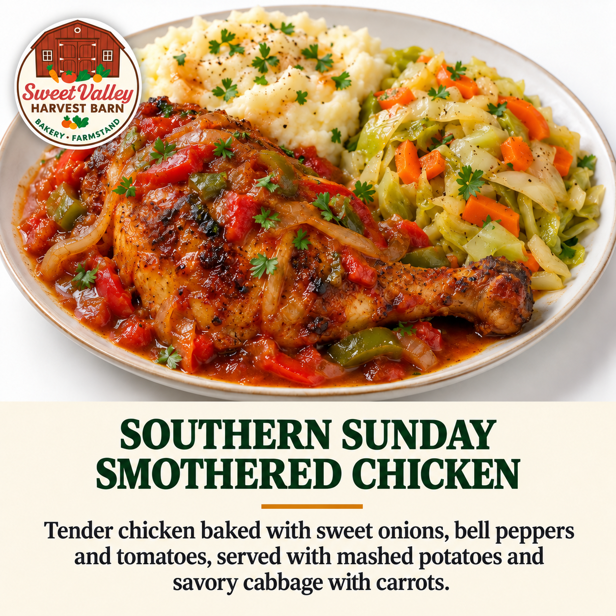 Southern Sunday Smothered Chicken