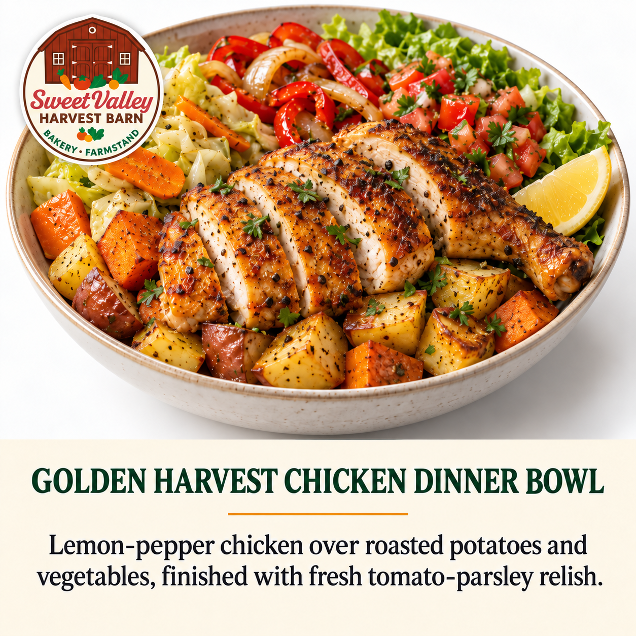 Golden Harvest Chicken Dinner Bowl